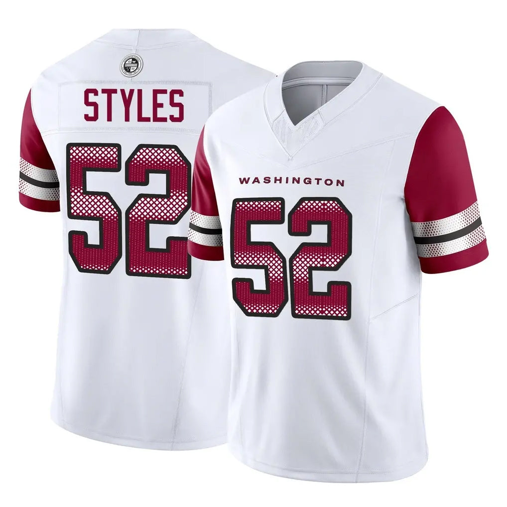 Yuxns W.Commanders #52 Sonny Styles Player White Vapor F.U.S.E. Limited Home Game Stitched Jerseys