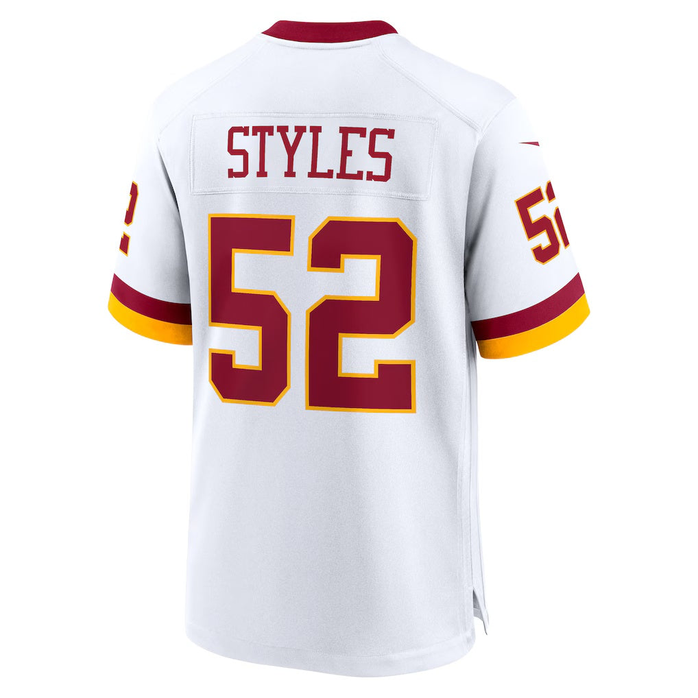 Yuxns W.Commanders #52 Sonny Styles White Game Super Bowl Era Stitched Jerseys