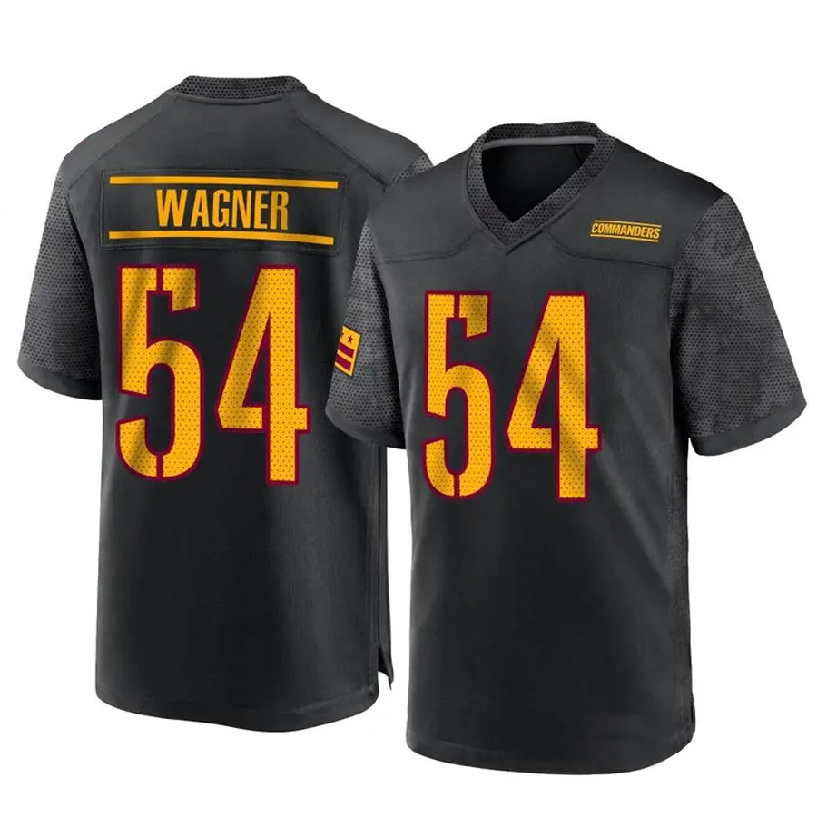 Yuxns W.Commanders #54 Bobby Wagner Player Black Home Game Stitched Jerseys