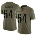 Yuxns W.Commanders #54 Bobby Wagner Player Olive Salute To Service Limited Stitched Jerseys