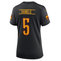 Yuxns W.Commanders #5 Jayden Daniels Black Game Player Jersey -American Stitched Jerseys