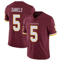 Yuxns W.Commanders #5 Jayden Daniels Player Burgundy Vapor Limited Stitched Jerseys