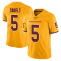 Yuxns W.Commanders #5 Jayden Daniels Player Gold Limited Color Rush Home Game Stitched Jerseys