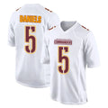 Yuxns W.Commanders #5 Jayden Daniels Player White Tundra Fashion Home Game Stitched Jerseys