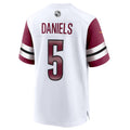 Yuxns W.Commanders #5 Jayden Daniels White 2024 Draft First Round Pick Player Game Stitched Jerseys