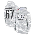 Yuxns W.Commanders #67 Nick Allegretti Player Arctic Camo Limited Salute to Service Pullover Hoodies Game Stitched Jerseys