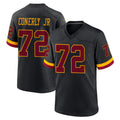 Yuxns W.Commanders #72 Josh Conerly Jr. Player Black Limited Home Game Stitched Jerseys