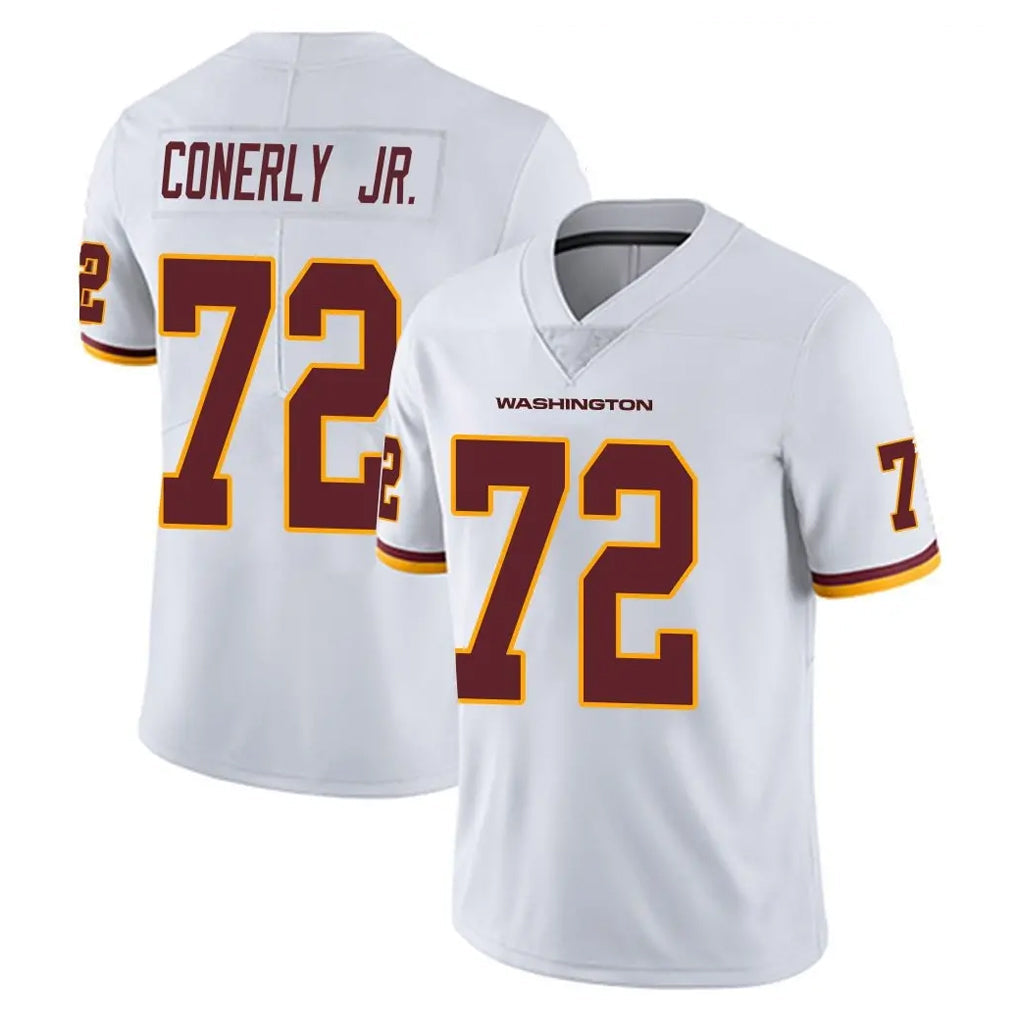 Yuxns W.Commanders #72 Josh Conerly Jr. Player White Limited Vapor Untouchable Home Game Stitched Jerseys
