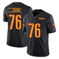 Yuxns W.Commanders #76 Sam Cosmi Player Black Limited Vapor F.U.S.E. Home Game Stitched Jerseys