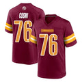 Yuxns W.Commanders #76 Sam Cosmi Player Burgundy Home Game Stitched Jerseys
