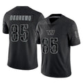 Yuxns W.Commanders #85 Chig Okonkwo Player Black Limited Reflective Home Game Stitched Jerseys
