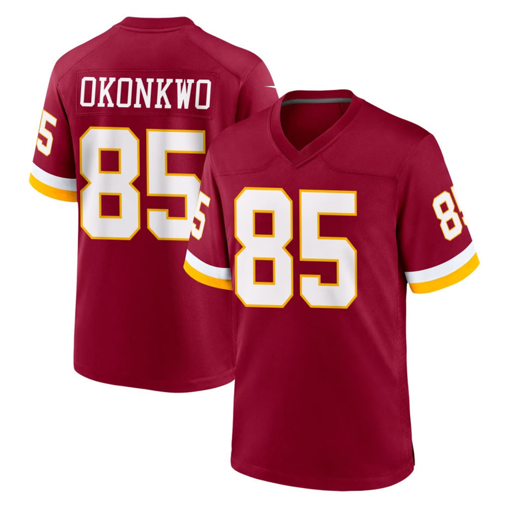 Yuxns W.Commanders #85 Chig Okonkwo Player Burgundy Game Home Stitched Jerseys