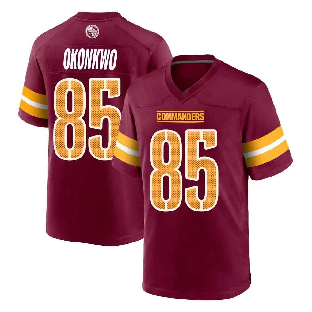 Yuxns W.Commanders #85 Chig Okonkwo Player Burgundy Home Game Stitched Jerseys