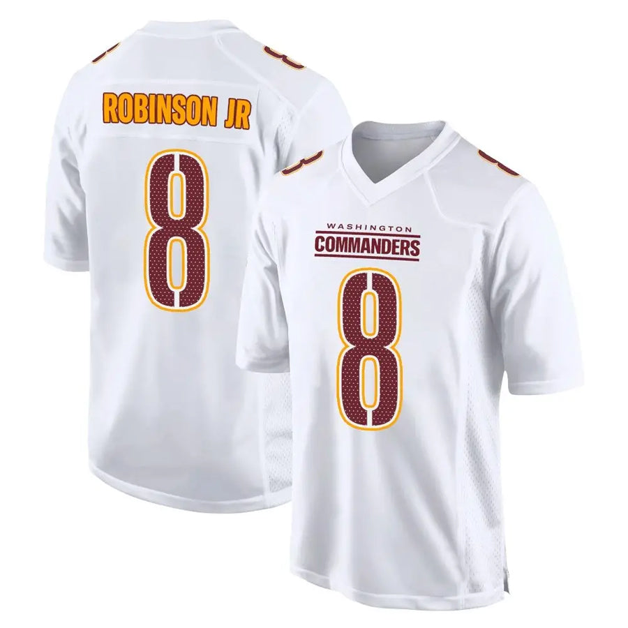 Yuxns W.Commanders #8 Brian Robinson Jr. Player Tundra White Fashion Stitched Jerseys
