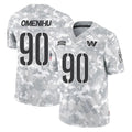 Yuxns W.Commanders #90 Charles Omenihu Player Arctic Camo Limited Salute To Service Home Game Stitched Jerseys