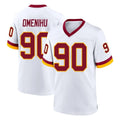 Yuxns W.Commanders #90 Charles Omenihu Player White Home Game Stitched Jerseys
