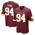 Yuxns W.Commanders #94 Daron Payne Player Burgundy Team Color Home Game Stitched Jerseys