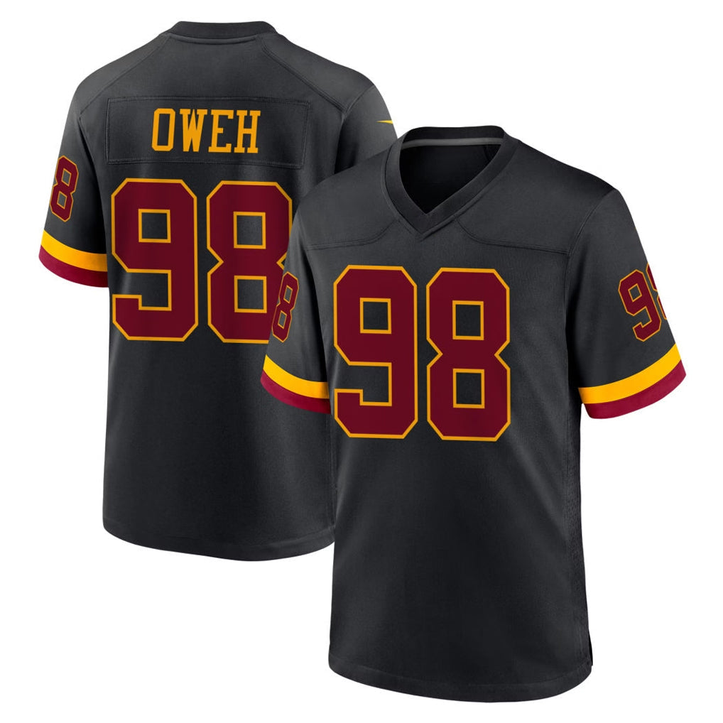 Yuxns W.Commanders #98 Odafe Oweh Player Black Limited Home Game Stitched Jerseys
