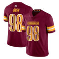 Yuxns W.Commanders #98 Odafe Oweh Player Burgundy Limited Vapor Home Game Stitched Jerseys