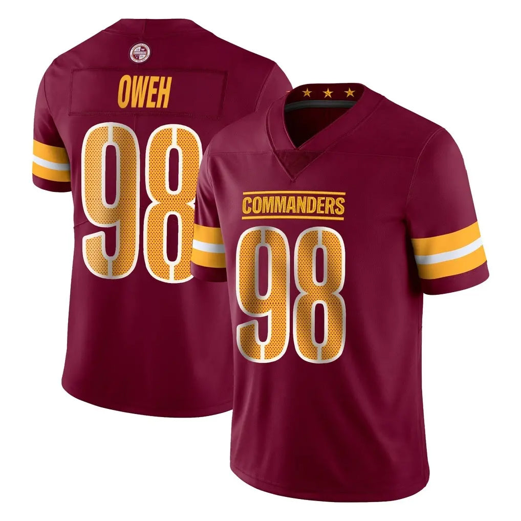 Yuxns W.Commanders #98 Odafe Oweh Player Burgundy Limited Vapor Home Game Stitched Jerseys