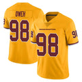Yuxns W.Commanders #98 Odafe Oweh Player Gold Limited Color Rush Home Game Stitched Jerseys