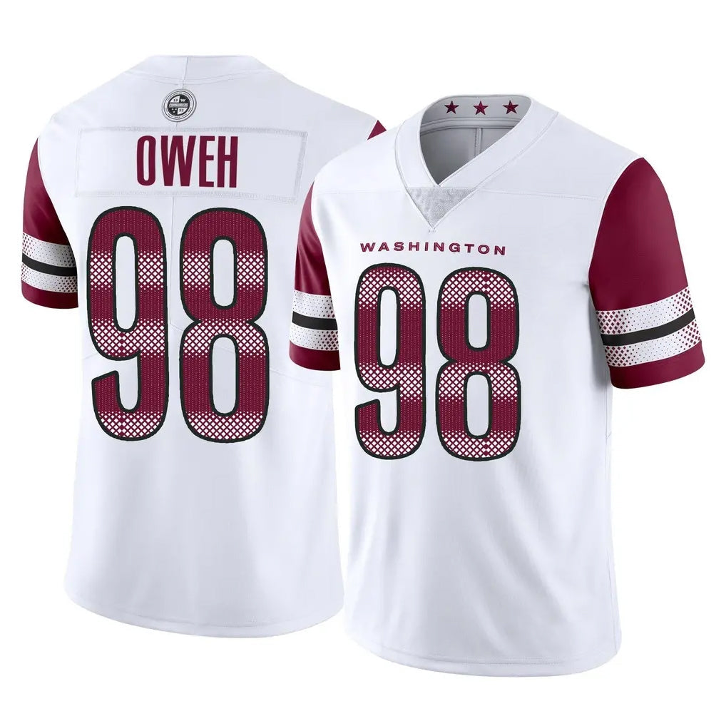 Yuxns W.Commanders #98 Odafe Oweh Player White Limited Vapor Home Game Stitched Jerseys