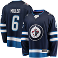 Yuxns W.Jets #6 Colin Miller Navy Home Premier Breakaway Player Jerseys