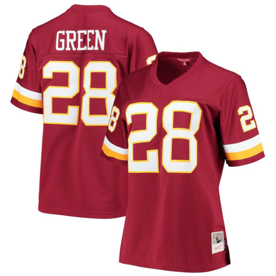 Yuxns W.Commanders #28 Darrell Green Burgundy Legacy Replica Player American Stitched Jerseys